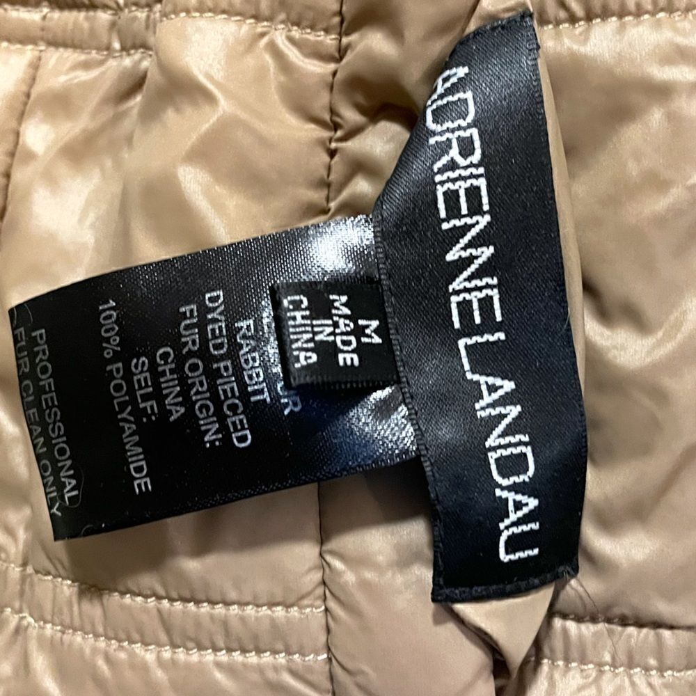 ADRIENNE LANDAU Reversible Real Fur Vest |Size: M| - Picture 10 of 10